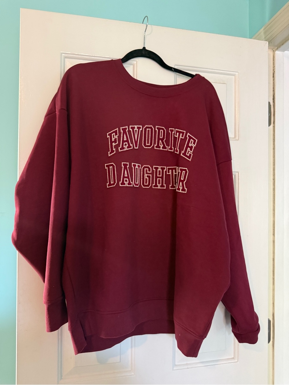 Favorite Daughter Burgundy Crewneck Pullover